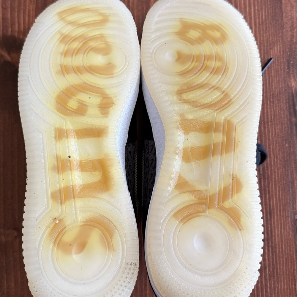Nike Black and Gold Air Force 1s - Picture 5 of 5